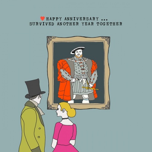 ''Survived Another Year '' Anniversary Card by Scaffardi
